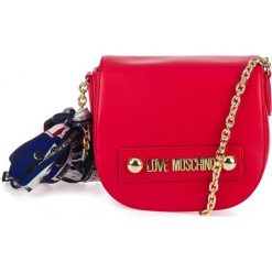Love Moschino torebka damska crossbody JC4221-PP08-KD0-500 czerwona. Czerwone torebki klasyczne damskie Love Moschino, w paski, eleganckie, bez dodatków. W wyprzedaży za 591,00 zł.