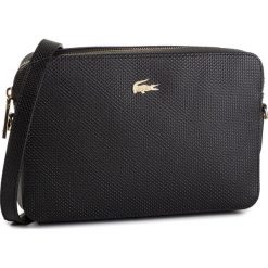 Torebka LACOSTE - Square Crossover Bag NF2731CE Black 000. Czarne listonoszki damskie Lacoste, bez wzorów, ze skóry, wizytowe, bez dodatków. W wyprzedaży za 589,00 zł.