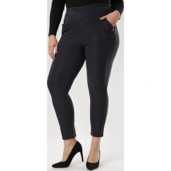Granatowe Spodnie Oceria. Niebieskie jeansy damskie Born2be, xl. Za 49,99 zł.