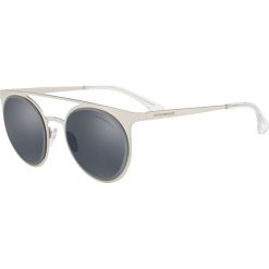 Emporio Armani - Okulary. Białe okulary przeciwsłoneczne damskie marki Emporio Armani, okrągłe. Za 539,90 zł.
