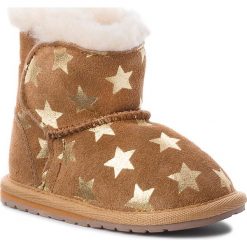 Buty EMU AUSTRALIA - Toddle Starry Night B11857 Chestnut. Pomarańczowe kozaki dziewczęce EMU Australia, bez wzorów, z wełny, za kostkę, bez obcasa. W wyprzedaży za 169,00 zł.
