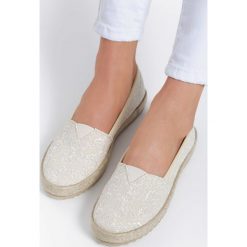 Beżowe Espadryle Responsibilities. Brązowe espadryle damskie vices, z haftami, bez obcasa, na płaskiej podeszwie. Za 54,99 zł.
