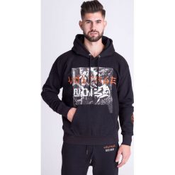 BLUZA POFF DIESEL. Czarne bluzy męskie Diesel, m, z haftami, z kapturem. Za 424,50 zł.