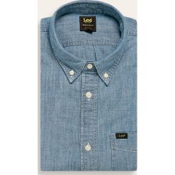 Lee - Koszula jeansowa. Niebieskie koszule męskie Lee, xl, bez wzorów, z bawełny, casualowe, button down, z długim rękawem. W wyprzedaży za 189,90 zł.