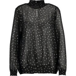Bluzki asymetryczne: Saint Tropez FOILD DOTTED SMOCK Bluzka black