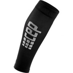 Opaski Kompresyjne Cep Ultralight Calf Sleeves W Szaro-Czarne. Szare skarpetki męskie CEP, bez wzorów, z materiału. Za 149,99 zł.