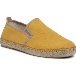 Espadryle TONI PONS - Dallas Groc. Żółte espadryle męskie w grochy, ze skóry, eleganckie. Za 199,00 zł.