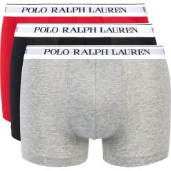 Polo Ralph Lauren 3-pack Bokserki Czarny Czerwony Szary. Szare bokserki męskie Polo Ralph Lauren, bez wzorów, z elastanu. Za 171,95 zł.