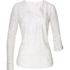 Tunika z nadrukiem bonprix biel wełny - khaki. Białe tuniki damskie z nadrukiem bonprix, z wełny. Za 74,99 zł.