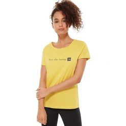 Koszulka T-shirt The North Face NSE Tee T0A6PRZBJ. Żółte koszulki damskie The North Face, m, bez wzorów, bez kołnierzyka, bez rękawów. Za 126,99 zł.