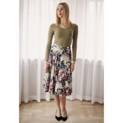 Spódnica Vinca Flora Alba 32 wielokolorowy. Szare spódniczki damskie marki Marie Zélie, w paski, z bawełny. W wyprzedaży za 293,60 zł.