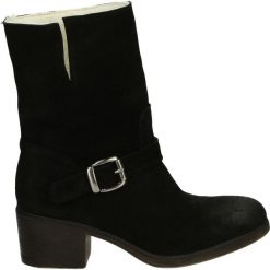 Botki - GD062 SER BLA. Czarne botki damskie skórzane Venezia. Za 249,00 zł.