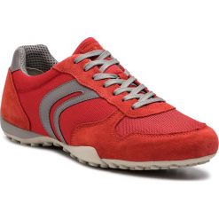 Sneakersy GEOX - U Snake C U7207C 01422 C0025 Red/Grey. Czerwone sneakersy męskie Geox, na co dzień, bez wzorów, ze skóry, eleganckie, bez zapięcia. W wyprzedaży za 249,00 zł.