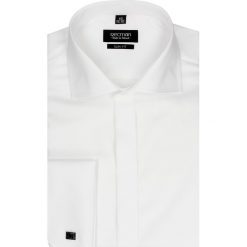 Koszula versone 2517 na spinki slim fit biały. Białe spinki do mankietów męskie Recman. Za 169,00 zł.