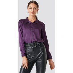 Rut&Circle Satynowa koszula Rebecka - Purple. Fioletowe koszule damskie Rut&Circle, z satyny. Za 104,95 zł.
