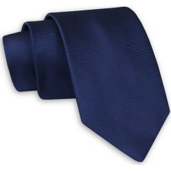 Elegancki, Męski Krawat Granatowy -Chattier- 7cm KRCH1144. Niebieskie krawaty męskie Chattier, bez wzorów, z tkaniny, eleganckie. Za 39,00 zł.