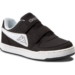 Sneakersy KAPPA - Trooper Light Ice K 260575K Black/White 1110. Czarne trampki chłopięce Kappa, bez wzorów, ze skóry ekologicznej, na rzepy. Za 69,00 zł.