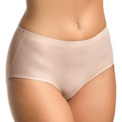 Figi klasyczne Classy wysokie, oddychające. Różowe majtki damskie marki Babell, s, bez wzorów, z bawełny. Za 23,99 zł.