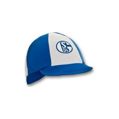 Czapeczki niemowlęce: FC Schalke 04 Czapeczka z daszkiem – kolor niebiesko/biały