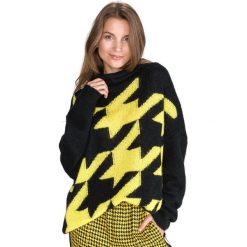 TWINSET Sweter Czarny Żółty. Żółte bluzy damskie Twinset, s, bez wzorów, z wiskozy, bez rękawów, bez kaptura. Za 878,95 zł.