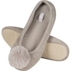 Soxo - Kapcie. Szare kapcie damskie marki Soxo, z materiału. Za 39,99 zł.