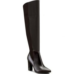 Kozaki OLEKSY - 2011 532/846 Czarny. Czarne buty zimowe damskie Oleksy, z materiału. W wyprzedaży za 339,00 zł.