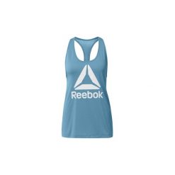 Topy na ramiączkach / T-shirty bez rękawów Reebok Sport Koszulka bez rękawów WOR Supremium Logo. Niebieskie topy damskie Reebok Sport, s, bez wzorów, bez rękawów. Za 89,95 zł.