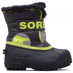 Sorel Chłopięce Śniegowce Snow Commander, 26, Szare/Żółte. Szare buty chłopięce zimowe marki Sorel. Za 269,00 zł.