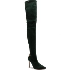 Muszkieterki ELISABETTA FRANCHI - SA-07L-96E2 Verde Bottiglia. Zielone kozaki damskie Elisabetta Franchi, ze skóry, bez obcasa, na obcasie, bez zapięcia. W wyprzedaży za 1939,00 zł.