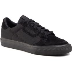 Buty adidas - Continental Vulc EF3531 Cblack/Cblack/Ftwwht. Czarne buty sportowe męskie Adidas, ze skóry, bez zapięcia. W wyprzedaży za 259,00 zł.