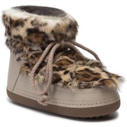 Buty INUIKII - Boot 70101-11 Rabbit Jaguar Wild. Pomarańczowe kozaki damskie Inuikii, na zimę, ze skóry, bez obcasa, bez zapięcia. Za 1589,00 zł.