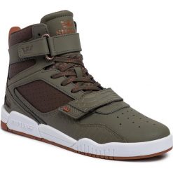 Sneakersy SUPRA - Breaker 05893-369-M Olive/Demitasse/White. Zielone sneakersy męskie Supra, bez zapięcia. Za 499,00 zł.