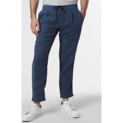 BOSS Casual - Męskie spodnie lniane – Symoon1, niebieski. Niebieskie spodnie męskie BOSS Casual, na co dzień, s, bez wzorów, casualowe. Za 579,95 zł.