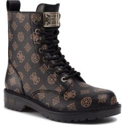 Trapery GUESS - Tezana2 FL5TZ2 FAL10 BROWN/BLACK. Czarne trapery damskie Guess, ze skóry ekologicznej, bez obcasa, bez zapięcia. Za 799,00 zł.
