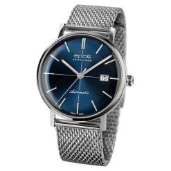 ZEGAREK EPOS Originale 3437.132.20.16.30. Niebieskie zegarki męskie EPOS, ze stali. Za 5700,00 zł.