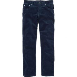 Spodnie sztruksowe Regular Fit Straight bonprix ciemnoniebieski. Niebieskie spodnie męskie bonprix, m, bez wzorów, ze sztruksu, klasyczne. Za 149,99 zł.