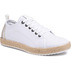 Espadryle BIG STAR - FF174155 White. Białe espadryle męskie BIG STAR, bez wzorów, z tworzywa sztucznego. Za 119,00 zł.
