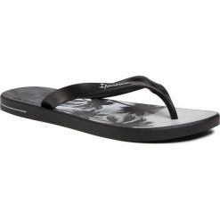 Japonki IPANEMA - Posto 10 Temas Ad 82879 Black/Black/Grey 21020. Czarne klapki męskie Ipanema, bez wzorów, z tworzywa sztucznego. Za 79,99 zł.