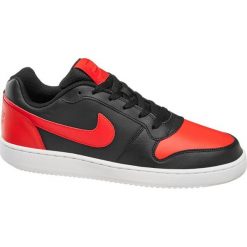 Sneakersy męskie Nike Ebernon Low NIKE czarne. Czarne sneakersy męskie Nike, bez zapięcia. Za 259,90 zł.