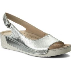 Sandały SERGIO BARDI - Ailano SS127335218GM 110. Szare klapki damskie Sergio Bardi, bez wzorów, ze skóry, bez obcasa, na obcasie. W wyprzedaży za 159,00 zł.
