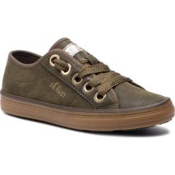 Tenisówki S.OLIVER - 5-23602-31 Khaki 701. Zielone półbuty damskie S.Oliver, na co dzień, bez wzorów, z gumy, bez obcasa, na płaskiej podeszwie, bez zapięcia. W wyprzedaży za 149,00 zł.