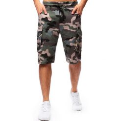 Spodenki i szorty męskie: Spodenki dresowe męskie woodland camo (sx0685)
