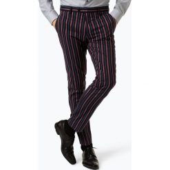 Finshley & Harding London - Męskie spodnie od garnituru modułowego – Grant, niebieski. Niebieskie spodnie męskie marki Finshley & Harding London, do pracy, s, w paski, biznesowe. Za 299,95 zł.