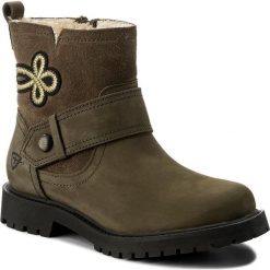 Botki TAMARIS - 1-26831-39 Olive 722. Zielone botki damskie skórzane marki Tamaris, na obcasie. W wyprzedaży za 209,00 zł.