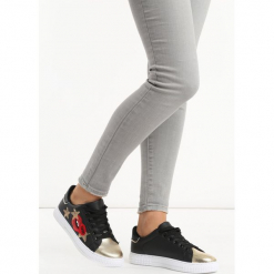 Czarne Buty Sportowe Not High. Czarne buty sportowe damskie Born2be, z materiału. Za 74,99 zł.