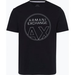 Armani Exchange - T-shirt męski, niebieski. Niebieskie t-shirty męskie Armani Exchange, m, bez wzorów, bez kołnierzyka. Za 249,95 zł.