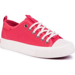 Trampki BIG STAR - FF274185 Red. Czerwone półbuty damskie BIG STAR, na co dzień, bez wzorów, z gumy, retro, bez obcasa, bez zapięcia. Za 119,00 zł.