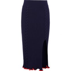 Spódniczki: Opening Ceremony CRISS CROSS PENCIL SKIRT Spódnica ołówkowa collegiate navy