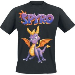 Spyro - The Dragon Stance T-Shirt czarny. Czarne t-shirty męskie z nadrukiem Spyro - The Dragon, xl, z okrągłym kołnierzem. Za 74,90 zł.