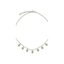 Srebrny pozłacany naszyjnik choker z medalikami. Żółte naszyjniki damskie marki Atdiament, srebrne. Za 119,00 zł.